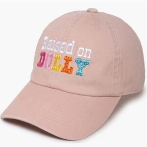 🆕David and Young "Raised on Dolly" Dusty Pink Embroidered Rhinestone Cap NWT